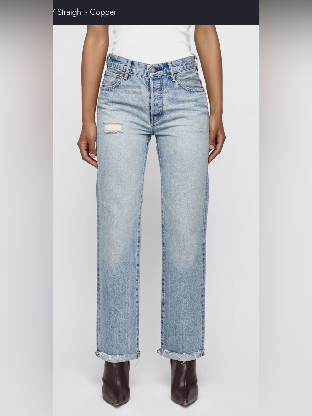 Moussy Light Blue Slim Straight  Women’s